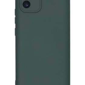 Samsung Galaxy A03 Kılıf Nano içi Kadife Silikon - Koyu Yeşil-(5796)