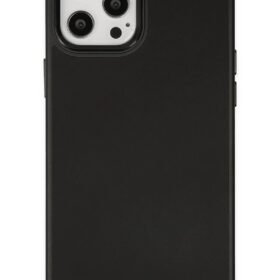 iPhone 12 Pro Max Kılıf Asya Deri Silikon - Siyah-(5796)