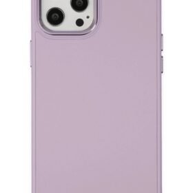 iPhone 12 Pro Max Kılıf Asya Deri Silikon - Lila-(5796)