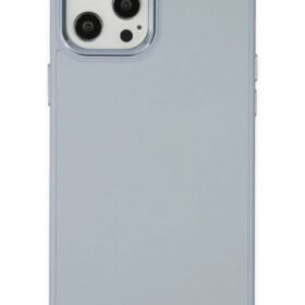 iPhone 12 Pro Max Kılıf Asya Deri Silikon - Sierra Blue-(5796)