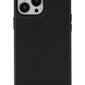 iPhone 13 Pro Max Kılıf Asya Deri Silikon - Siyah-(5796)