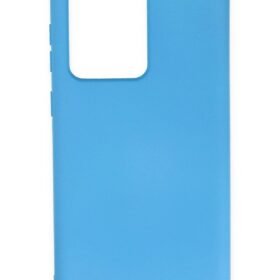 Samsung Galaxy S20 Ultra Kılıf Nano içi Kadife Silikon - Mavi-(5796)