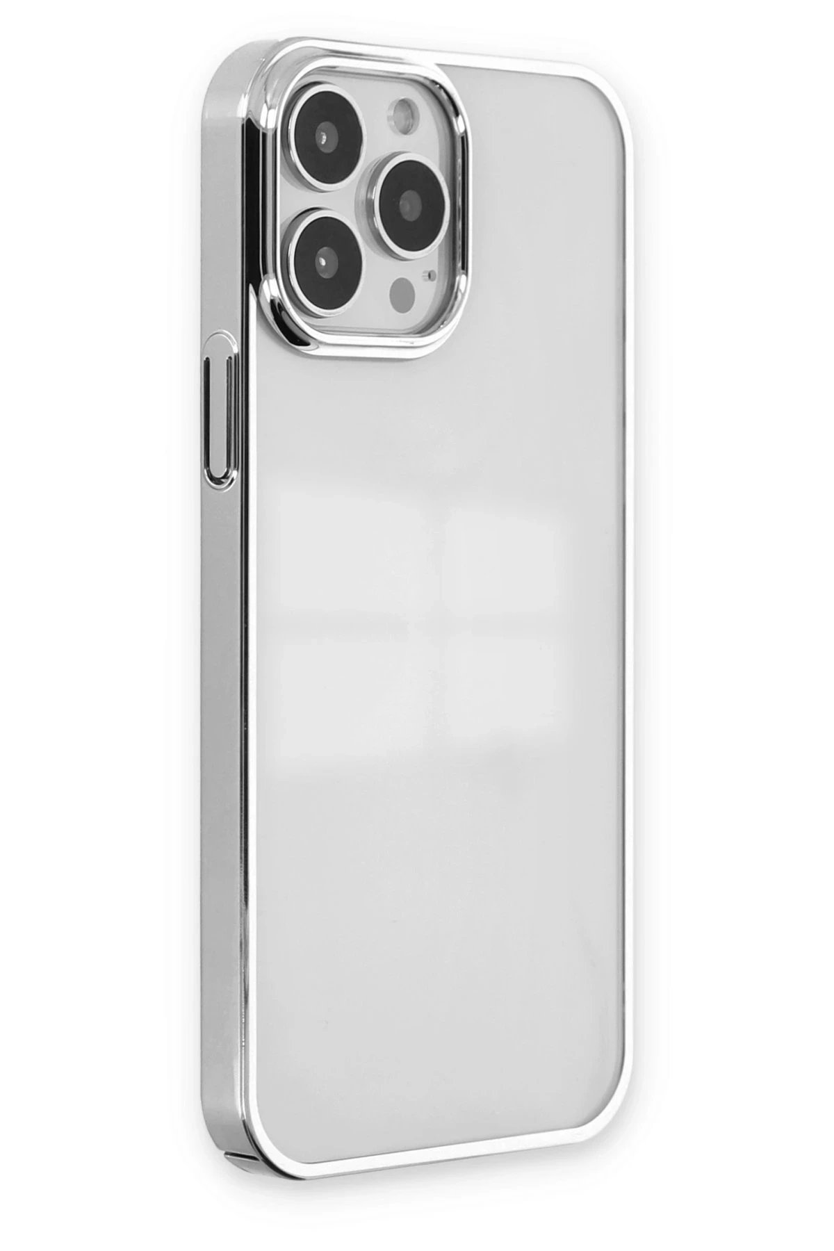 iPhone 14 Pro Max Kılıf Element Silikon - Gümüş-(5796) - Görsel 2