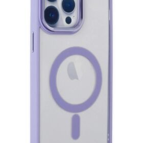 iPhone 14 Pro Kılıf Room Magneticsafe Silikon - Lila-(5796)