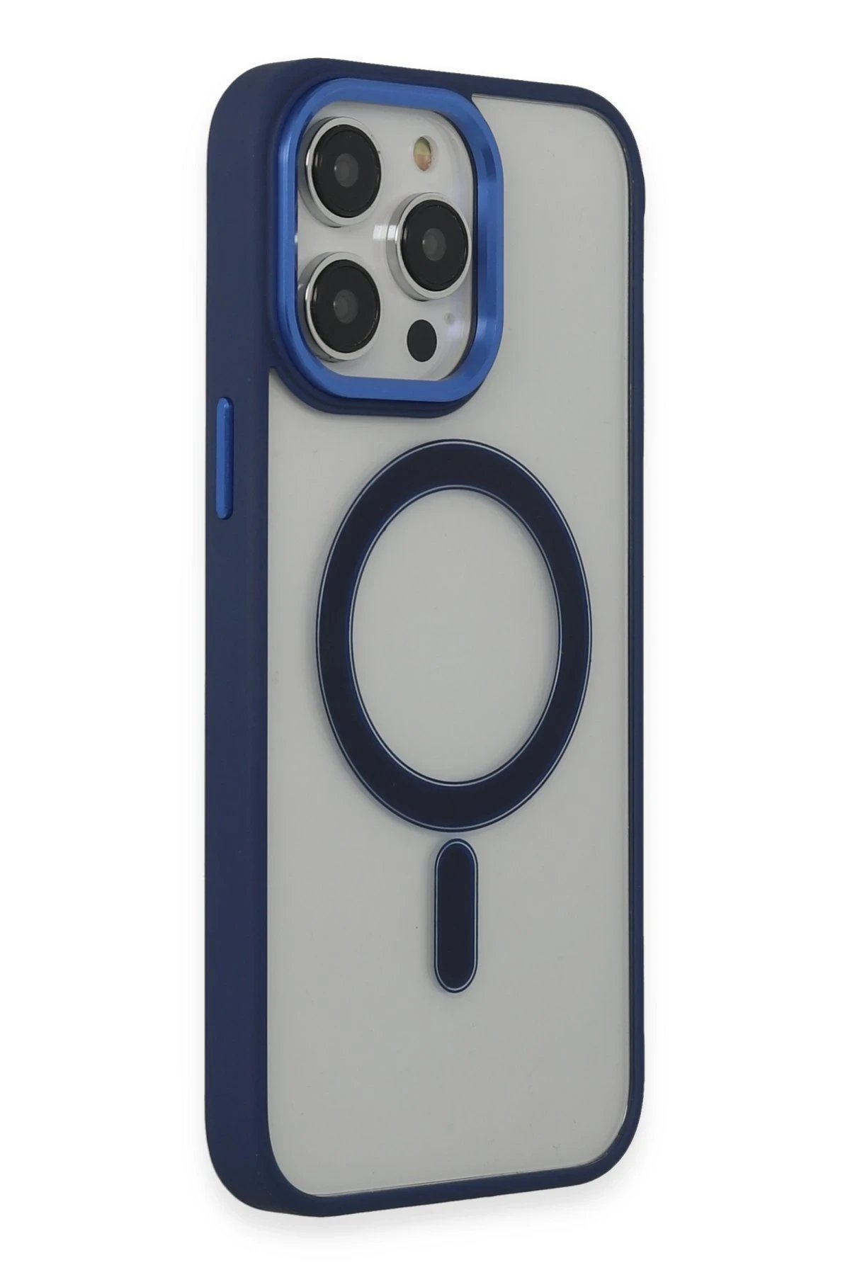 iPhone 14 Pro Kılıf Room Magneticsafe Silikon - Lacivert-(5796) - Görsel 2