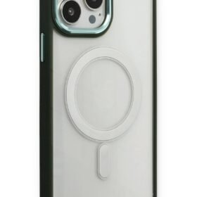 iPhone 14 Pro Max Kılıf Room Magneticsafe Silikon - Köknar Yeşili-(5796)
