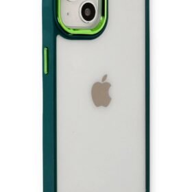 iPhone 14 Plus Kılıf Dora Kapak - Haki Yeşil-(5796)