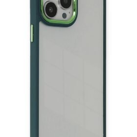 iPhone 14 Pro Max Kılıf Dora Kapak - Haki Yeşil-(5796)