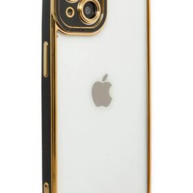 iPhone 14 Plus Kılıf Liva Lens Silikon - Siyah-(5796)