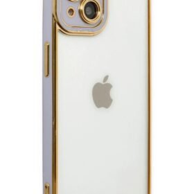 iPhone 14 Plus Kılıf Liva Lens Silikon - Lila-(5796)