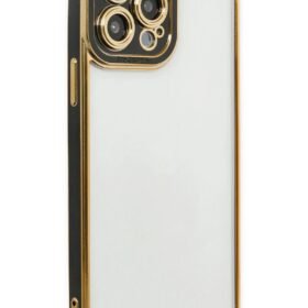 iPhone 14 Pro Max Kılıf Liva Lens Silikon - Siyah-(5796)