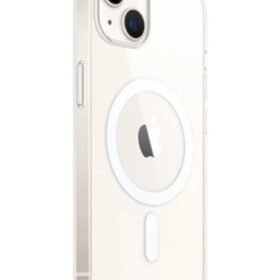 iPhone 14 Plus Kılıf Magneticsafe Şeffaf Silikon - Şeffaf-(5796)
