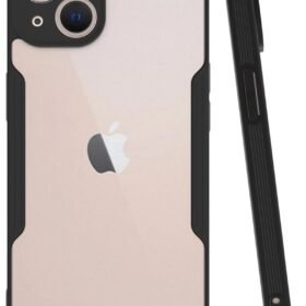iPhone 14 Plus Kılıf Platin Silikon - Siyah-(5796)