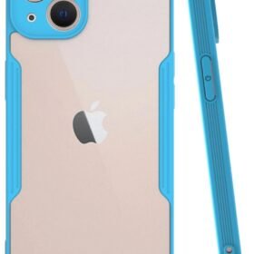 iPhone 14 Plus Kılıf Platin Silikon - Mavi-(5796)