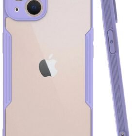 iPhone 14 Plus Kılıf Platin Silikon - Lila-(5796)