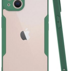 iPhone 14 Plus Kılıf Platin Silikon - Yeşil-(5796)