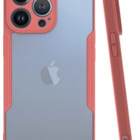 iPhone 14 Pro Max Kılıf Platin Silikon - Pembe-(5796)