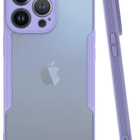 iPhone 14 Pro Max Kılıf Platin Silikon - Lila-(5796)