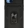 iPhone 14 Plus Kılıf Pars Lens Yüzüklü Silikon - Siyah-(5796)