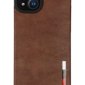 iPhone 14 Plus Kılıf Loop Deri Silikon - Kahverengi-(5796)