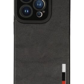 iPhone 14 Pro Kılıf Loop Deri Silikon - Siyah-(5796)