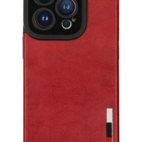 iPhone 14 Pro Kılıf Loop Deri Silikon - Kırmızı-(5796)
