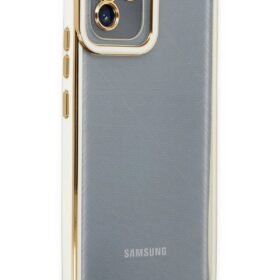 Samsung Galaxy A03 Kılıf Liva Lens Silikon - Beyaz-(5796)