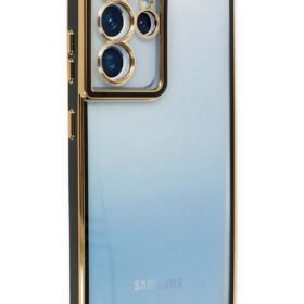 Samsung Galaxy S21 Ultra Kılıf Liva Lens Silikon - Siyah-(5796)