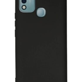 İnfinix Hot 10 Play Kılıf Nano içi Kadife Silikon - Siyah-(5796)