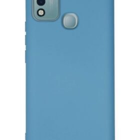 İnfinix Hot 10 Play Kılıf Nano içi Kadife Silikon - Mavi-(5796)
