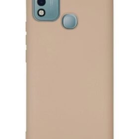 İnfinix Hot 10 Play Kılıf Nano içi Kadife Silikon - Pudra-(5796)