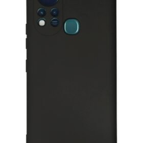 İnfinix Hot 11s Kılıf Nano içi Kadife Silikon - Siyah-(5796)