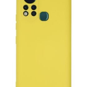 İnfinix Hot 11s Kılıf Nano içi Kadife Silikon - Sarı-(5796)