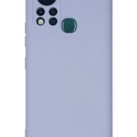 İnfinix Hot 11s Kılıf Nano içi Kadife Silikon - Lila-(5796)