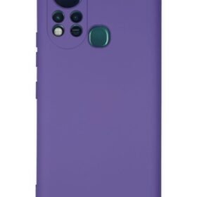 İnfinix Hot 11s Kılıf Nano içi Kadife Silikon - Mor-(5796)
