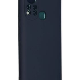 İnfinix Hot 11s Kılıf Nano içi Kadife Silikon - Lacivert-(5796)
