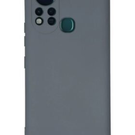 İnfinix Hot 11s Kılıf Nano içi Kadife Silikon - Gri-(5796)