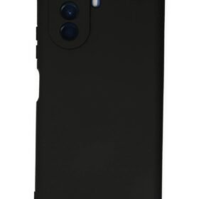 Huawei Nova Y70 Kılıf Nano içi Kadife Silikon - Siyah-(5796)