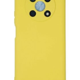 Huawei Nova Y90 Kılıf Nano içi Kadife Silikon - Sarı-(5796)