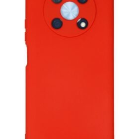 Huawei Nova Y90 Kılıf Nano içi Kadife Silikon - Kırmızı-(5796)