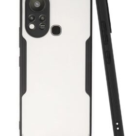 İnfinix Hot 11s Kılıf Platin Silikon - Siyah-(5796)