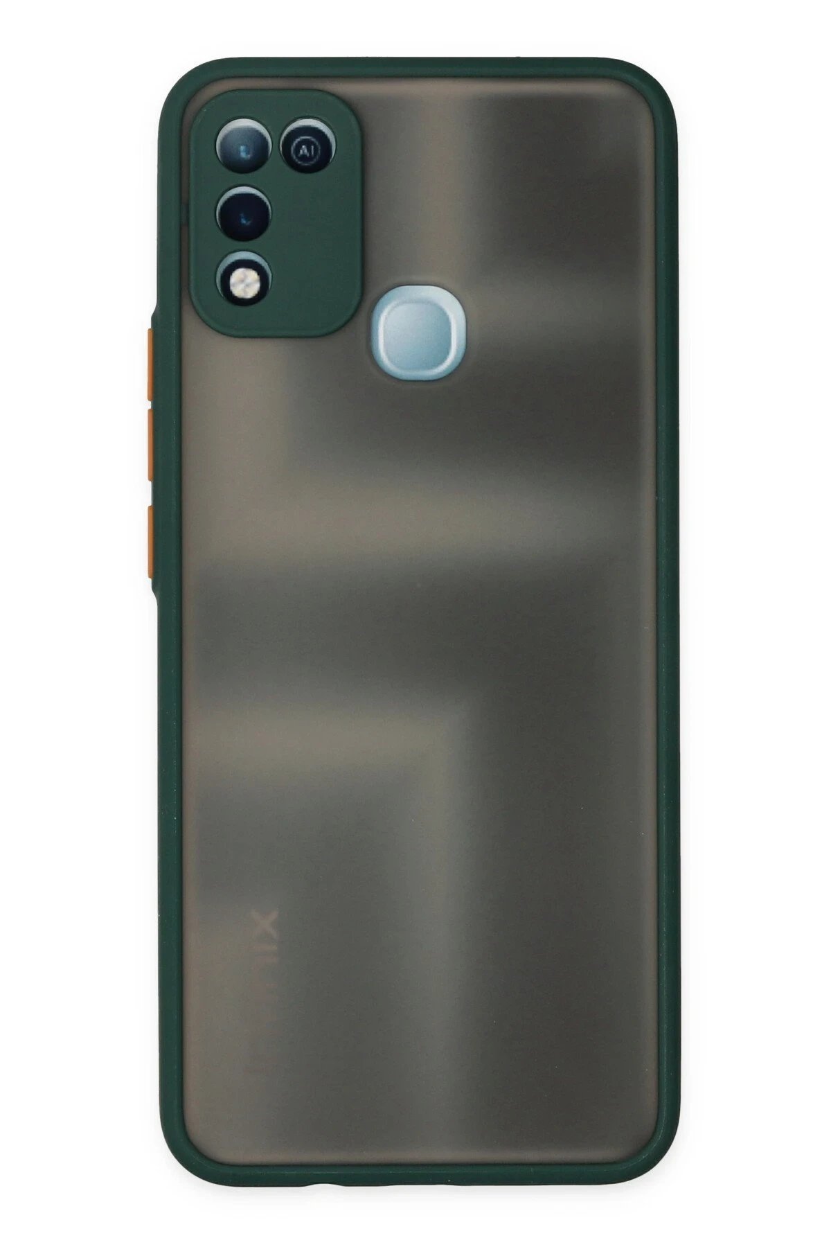 İnfinix Hot 10 Play Kılıf Montreal Silikon Kapak - Yeşil-(5796)