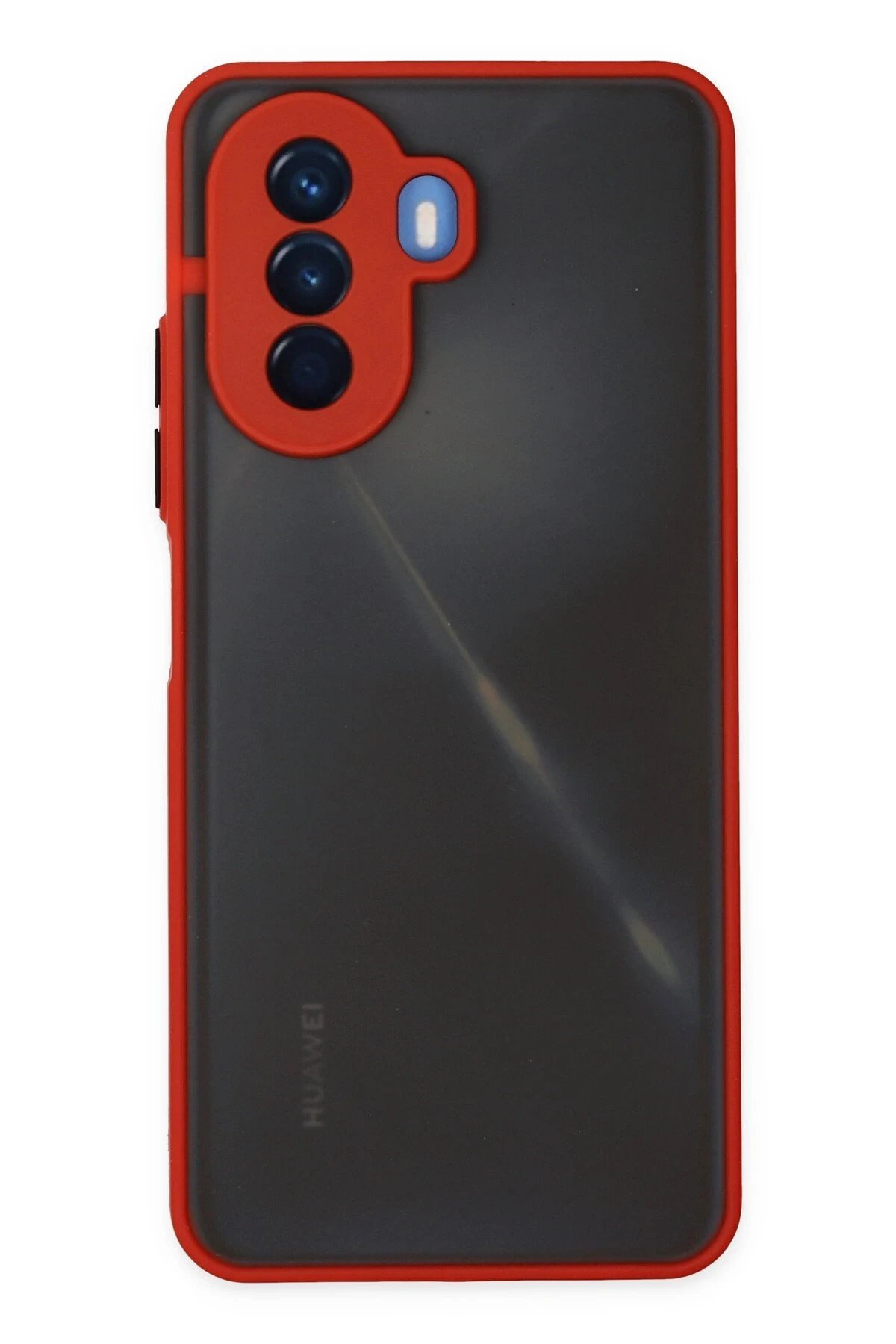 Huawei Nova Y70 Kılıf Montreal Silikon Kapak - Kırmızı-(5796)