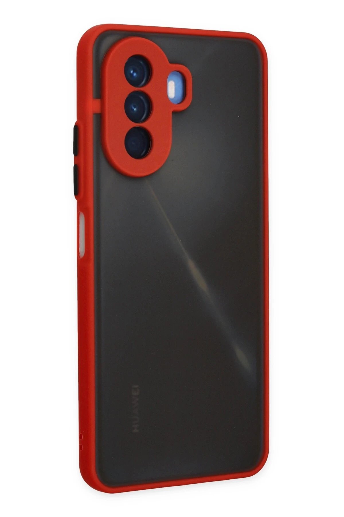 Huawei Nova Y70 Kılıf Montreal Silikon Kapak - Kırmızı-(5796) - Görsel 2