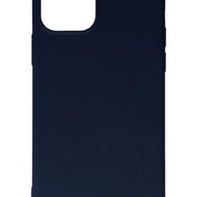 iPhone 11 Pro Max Kılıf Nano içi Kadife Silikon - Lacivert-(5796)