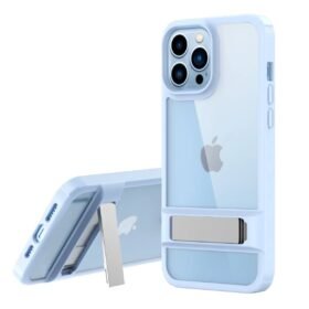 iPhone 13 Pro Kılıf Rolet Stand Kapak - Sierra Blue-(5796)