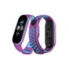 Xiaomi Mi Band 7 Spor Delikli Kordon - Mor-Mavi-(5796)