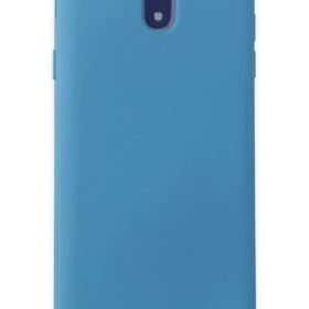 Samsung Galaxy J7 Pro / J730 Kılıf Nano içi Kadife Silikon - Mavi-(5796)