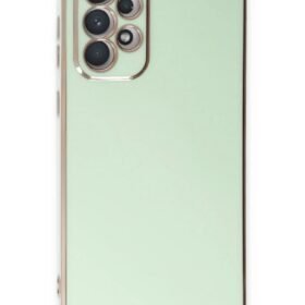 Samsung Galaxy A73 5G Kılıf Volet Silikon - Açık Yeşil-(5796)