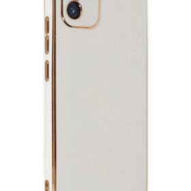 Samsung Galaxy A03 Kılıf Volet Silikon - Beyaz-(5796)